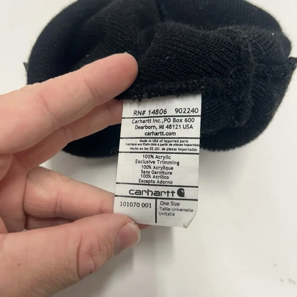 Carhartt Unisex Acrylic Knit Beanie “Triple Black” 101070